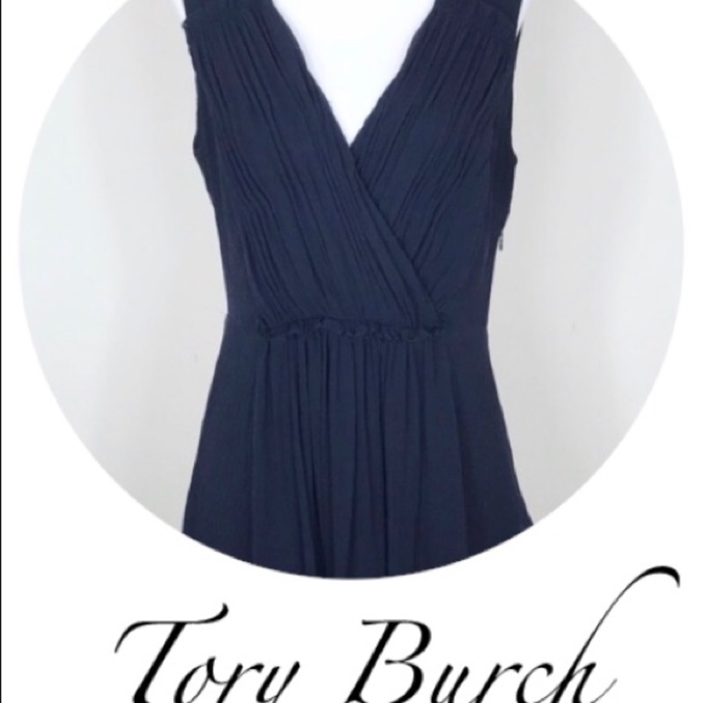 Navy Tory Burch Silk Dress